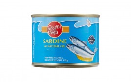 Golden Prize Sardine in Natural Oil   Tin  200 grams